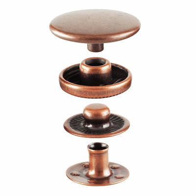 H407S.B Anorak Snaps: Bronze - 15mm ..